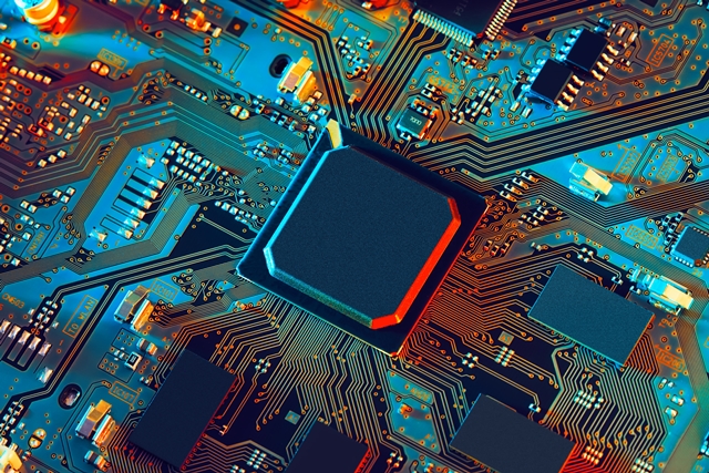 Image of PCB to reflect the electrical and electronics market