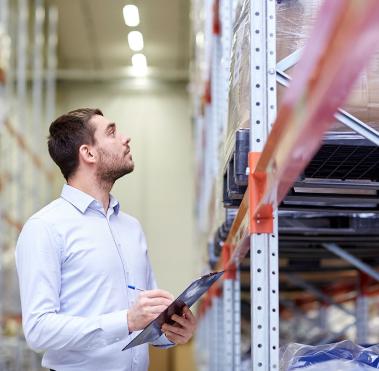 Inspection in warehouse 